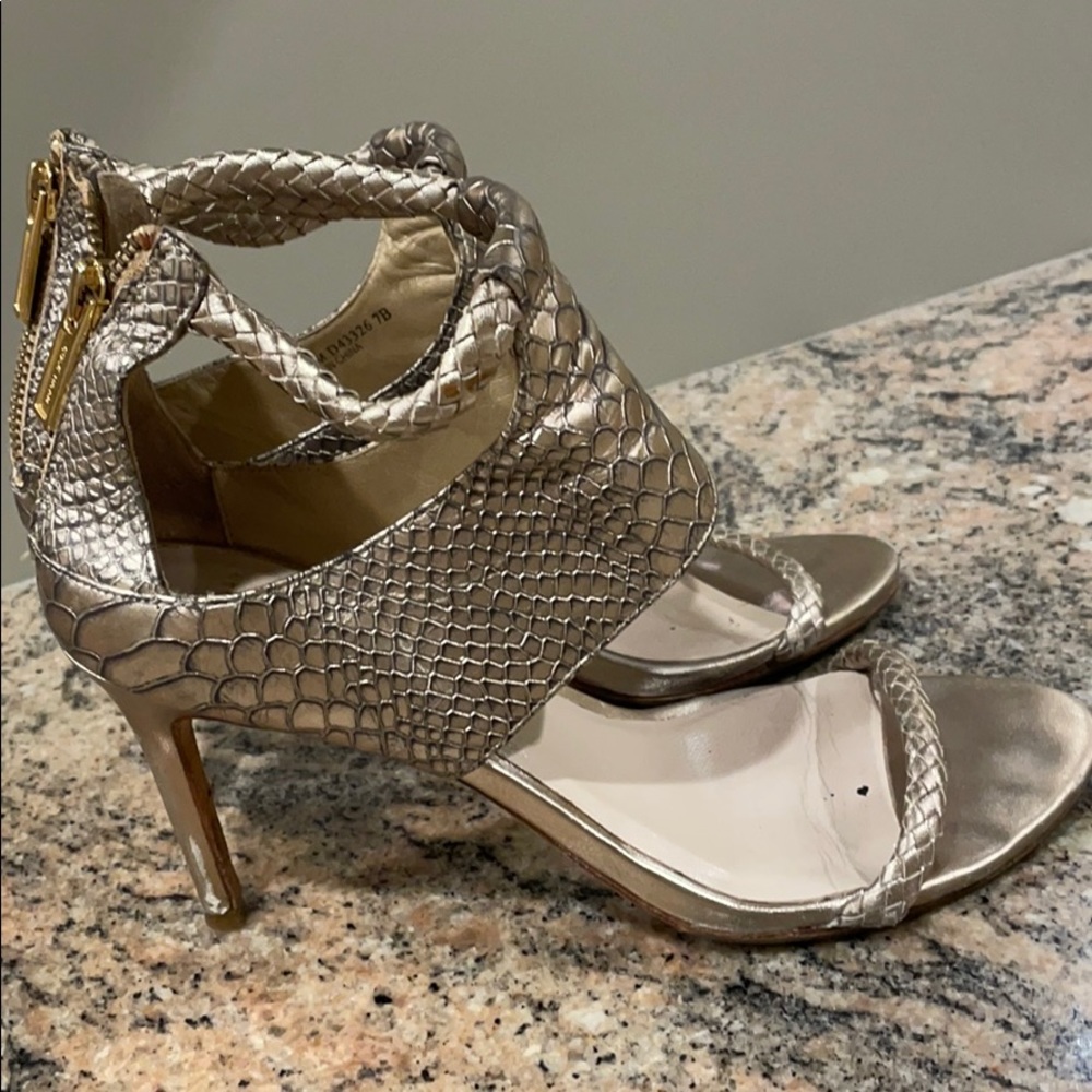 Cole Haan Snake Pattern Leather Sandals - Picture 4 of 8